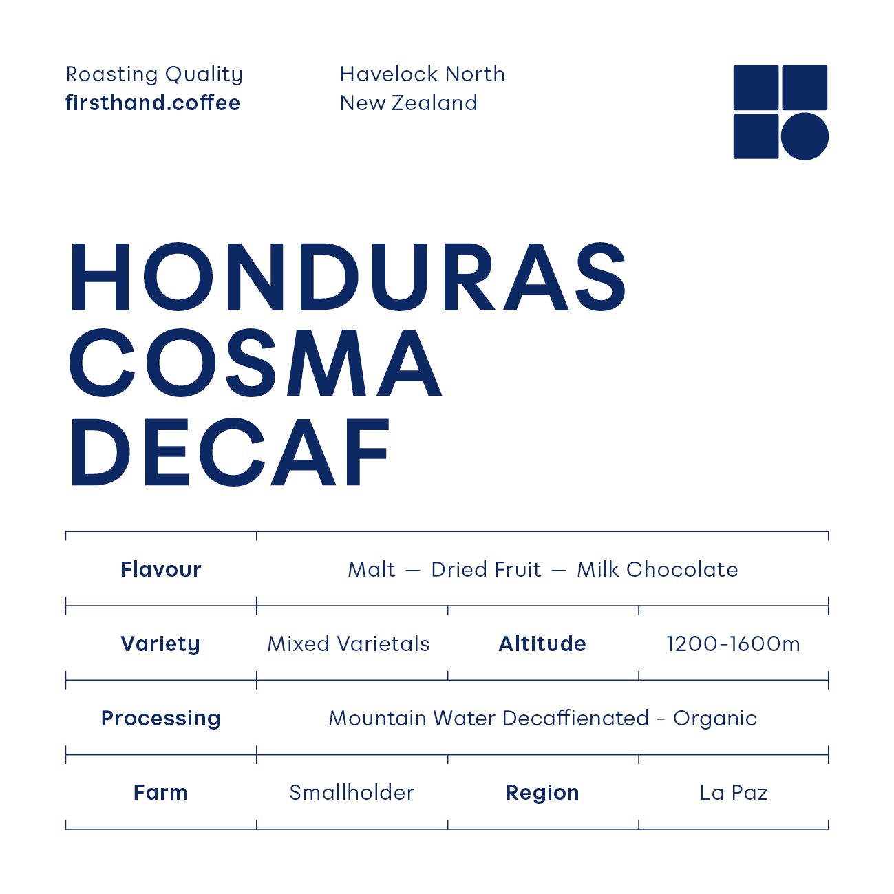 Honduras Cosma Decaf
