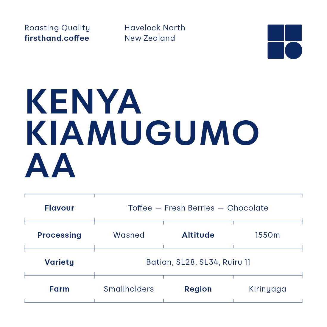 Kenya Kiamugumo AA